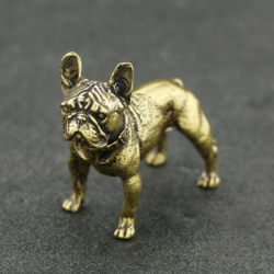 French bulldog frenchie mini brass figurine promote