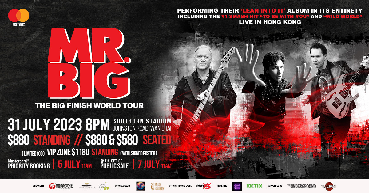 MR. BIG THE BIG FINISH WORLD TOUR