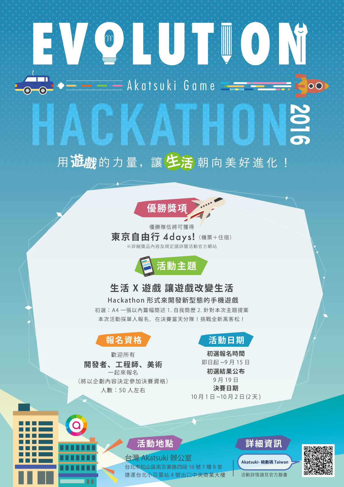 Evolution Akatsuki Game Hackathon 2016 曉數碼黑客松